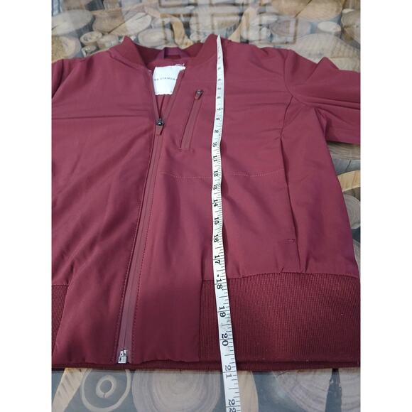 BR Standard flyweight Bomber jacket crystal claret burgundy Banana Republic SP - Picture 5 of 9